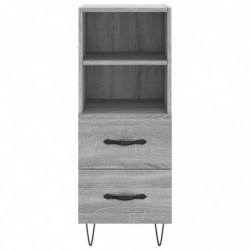 Sideboard Grau Sonoma 34,5x34x90 cm Holzwerkstoff