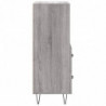 Sideboard Grau Sonoma 34,5x34x90 cm Holzwerkstoff