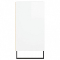Sideboard Hochglanz-Weiß 57x35x70 cm Holzwerkstoff