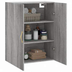 Wandschrank Grau Sonoma 69,5x34x90 cm