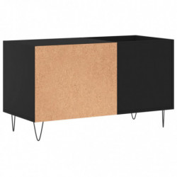 Plattenschrank Schwarz 85x38x48 cm Holzwerkstoff