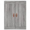 Wandschrank Grau Sonoma 69,5x34x90 cm Holzwerkstoff