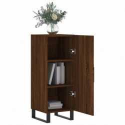 Sideboard Braun Eichen-Optik 34,5x34x90 cm Holzwerkstoff