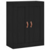 Wandschrank Schwarz 69,5x34x90 cm Holzwerkstoff