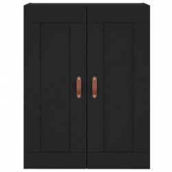 Wandschrank Schwarz 69,5x34x90 cm Holzwerkstoff