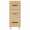 Sideboard Sonoma-Eiche 34,5x34x90 cm Holzwerkstoff