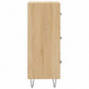 Sideboard Sonoma-Eiche 34,5x34x90 cm Holzwerkstoff