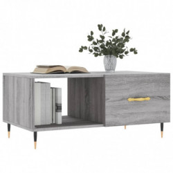 Couchtisch Grau Sonoma 90x50x40 cm Holzwerkstoff