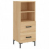 Sideboard Sonoma-Eiche 34,5x34x90 cm Holzwerkstoff