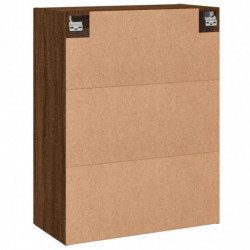 Wandschrank Braun Eichen-Optik 69,5x34x90 cm Holzwerkstoff