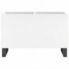 Plattenschrank Weiß 74,5x38x48 cm Holzwerkstoff