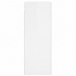 Wandschrank Hochglanz-Weiß 69,5x34x90 cm