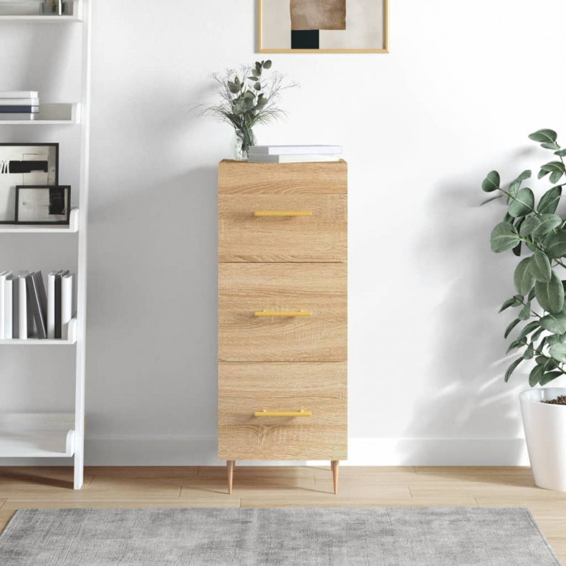 Sideboard Sonoma-Eiche 34,5x34x90 cm Holzwerkstoff