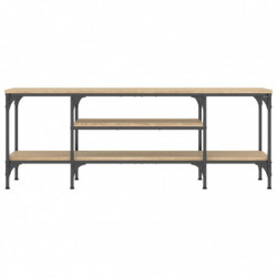 TV-Schrank Sonoma-Eiche 121x35x45 cm Holzwerkstoff & Eisen