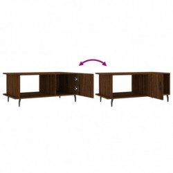 Couchtisch Braun Eichen-Optik 90x50x40 cm Holzwerkstoff