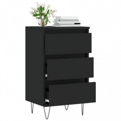 Sideboard Schwarz 40x35x70 cm Holzwerkstoff