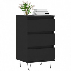 Sideboard Schwarz 40x35x70 cm Holzwerkstoff