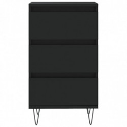 Sideboard Schwarz 40x35x70 cm Holzwerkstoff