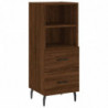 Sideboard Braun Eichen-Optik 34,5x34x90 cm Holzwerkstoff