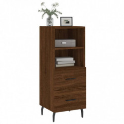 Sideboard Braun Eichen-Optik 34,5x34x90 cm Holzwerkstoff