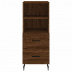 Sideboard Braun Eichen-Optik 34,5x34x90 cm Holzwerkstoff