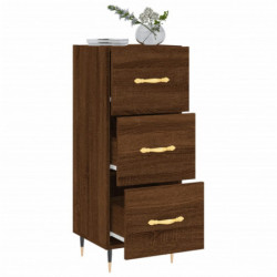 Sideboard Braun Eichen-Optik 34,5x34x90 cm Holzwerkstoff