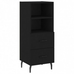 Sideboard Schwarz 34,5x34x90 cm Holzwerkstoff