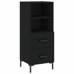 Sideboard Schwarz 34,5x34x90 cm Holzwerkstoff