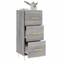 Sideboard Grau Sonoma 34,5x34x90 cm Holzwerkstoff