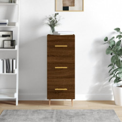 Sideboard Braun Eichen-Optik 34,5x34x90 cm Holzwerkstoff