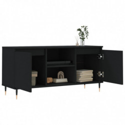 TV-Schrank Schwarz 104x35x50 cm Holzwerkstoff