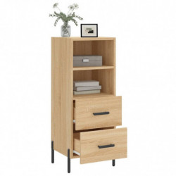 Sideboard Sonoma-Eiche 34,5x34x90 cm Holzwerkstoff