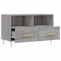 TV-Schrank Grau Sonoma 80x36x50 cm Holzwerkstoff