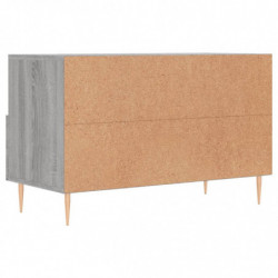 TV-Schrank Grau Sonoma 80x36x50 cm Holzwerkstoff