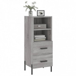 Sideboard Grau Sonoma 34,5x34x90 cm Holzwerkstoff