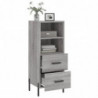 Sideboard Grau Sonoma 34,5x34x90 cm Holzwerkstoff