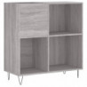 Plattenschrank Grau Sonoma 84,5x38x89 cm Holzwerkstoff