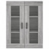 Wandschrank Grau Sonoma 69,5x34x90 cm