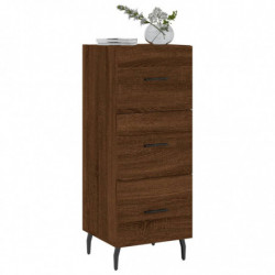 Sideboard Braun Eichen-Optik 34,5x34x90 cm Holzwerkstoff