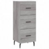 Sideboard Grau Sonoma 34,5x34x90 cm Holzwerkstoff