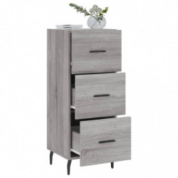 Sideboard Grau Sonoma 34,5x34x90 cm Holzwerkstoff