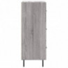 Sideboard Grau Sonoma 34,5x34x90 cm Holzwerkstoff