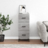 Sideboard Grau Sonoma 34,5x34x90 cm Holzwerkstoff