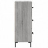 Sideboard Grau Sonoma 34,5x34x90 cm Holzwerkstoff