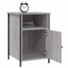 Nachttische 2 Stk. Grau Sonoma 40x42x60 cm Holzwerkstoff