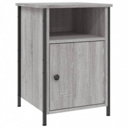 Nachttische 2 Stk. Grau Sonoma 40x42x60 cm Holzwerkstoff