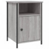 Nachttische 2 Stk. Grau Sonoma 40x42x60 cm Holzwerkstoff