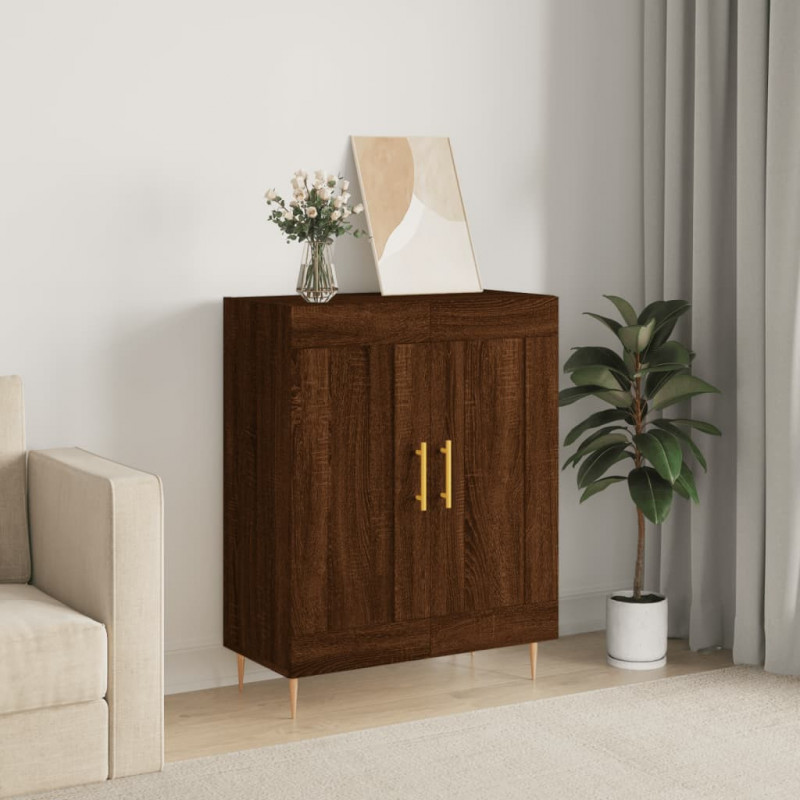 Sideboard Braun Eichen-Optik 69,5x34x90 cm Holzwerkstoff