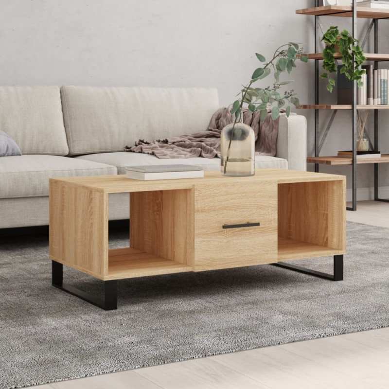 Couchtisch Sonoma-Eiche 102x50x40 cm Holzwerkstoff