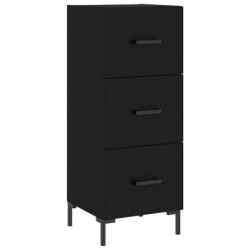 Sideboard Schwarz 34,5x34x90 cm Holzwerkstoff